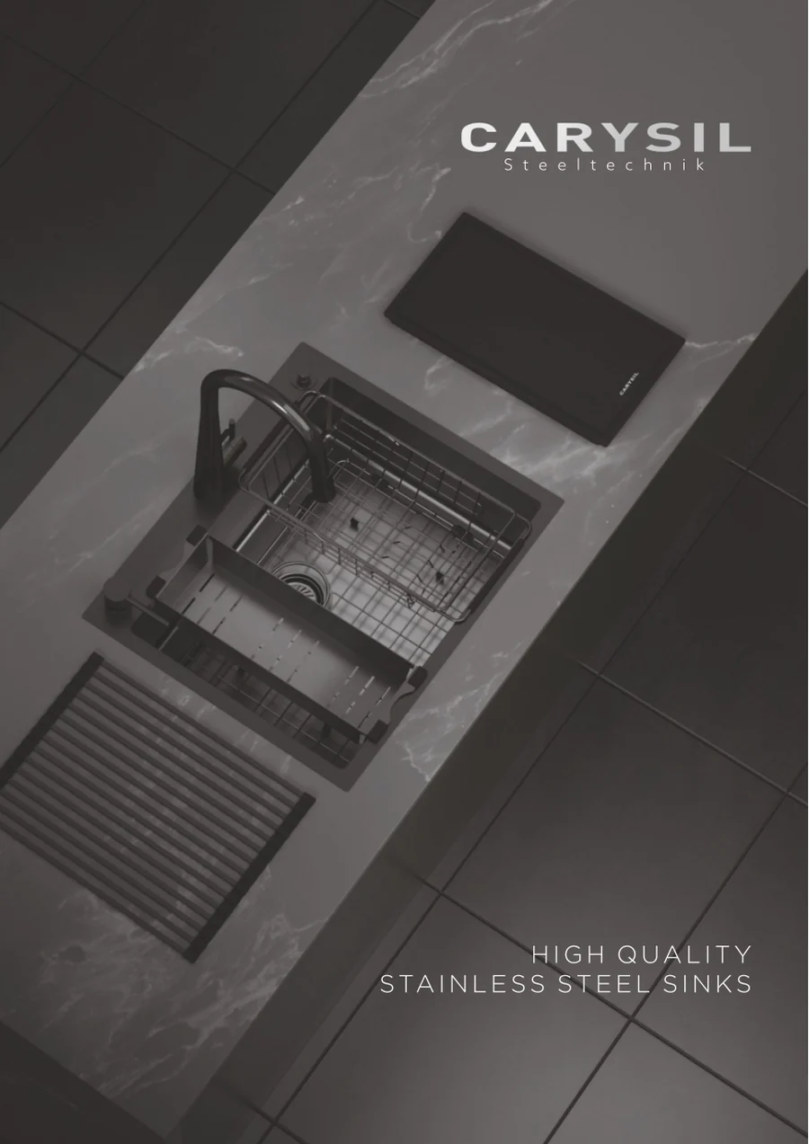 Stainless Steel & Quartz Sinks catalogue cover