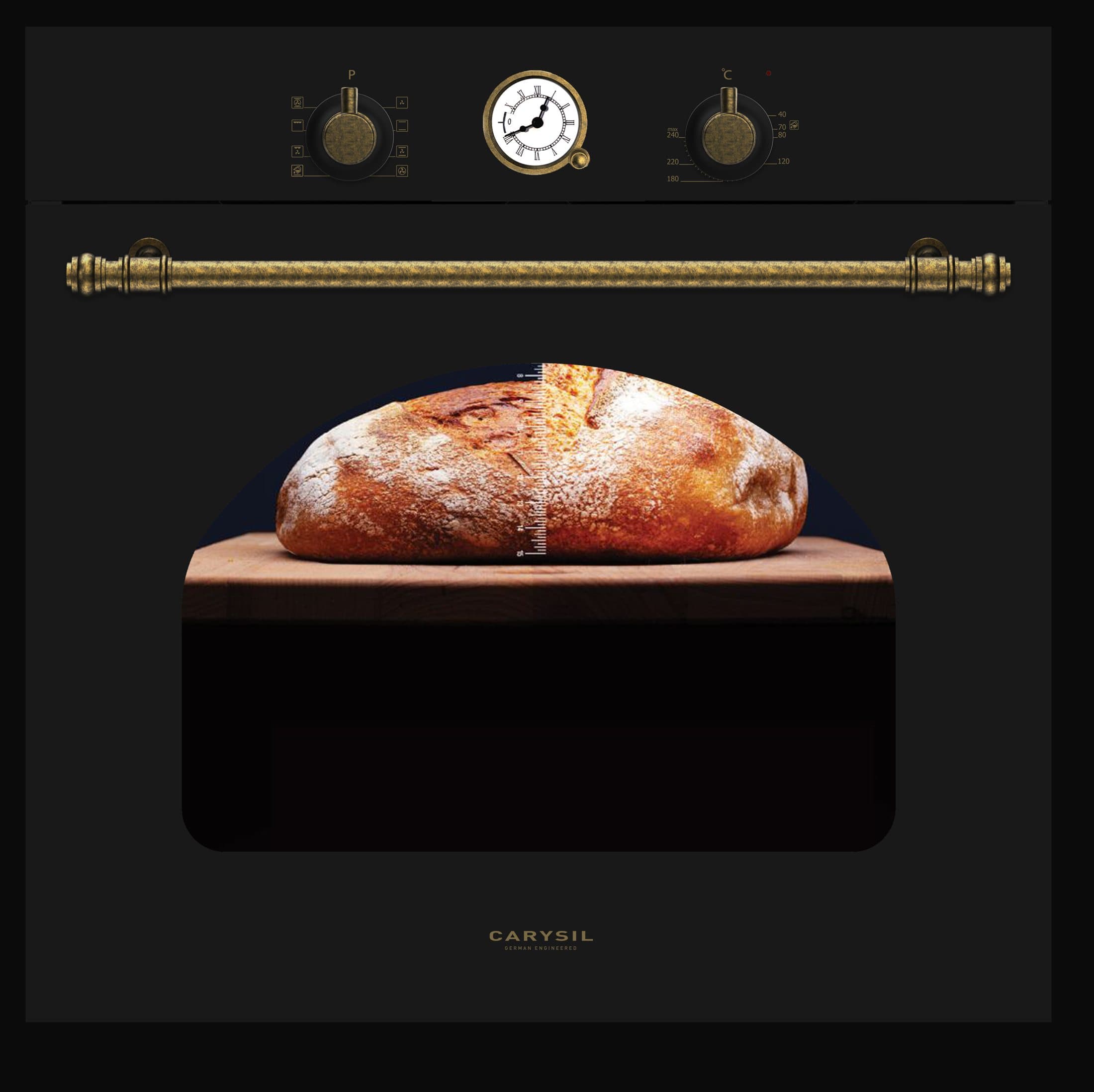 Bread baking in a Carysil Rustic oven