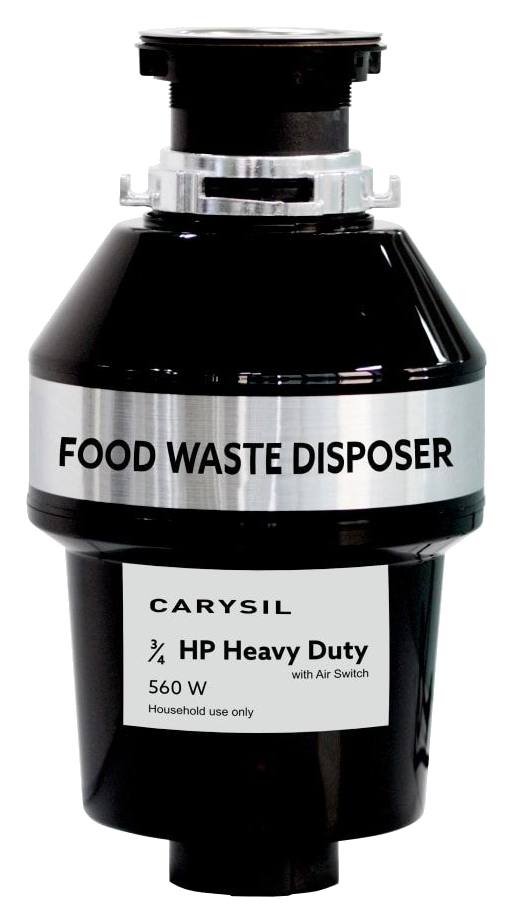 Food Waste Disposer 3-4 HP Heavy Duty with Air Switch