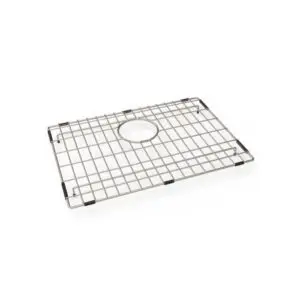 Carysil Wire Grid for Kitchen Sink, 304-Grade Stainless Steel, Metal Dish Drying Rack, Self Draining, Prevents Sliding, Kitchen Sink Accessories, 32.6x46.6x2.96 cm