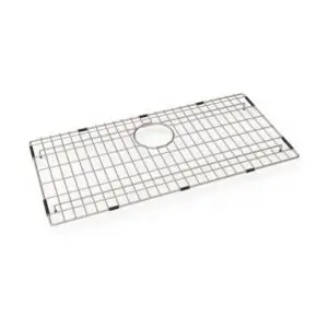 Carysil Wire Grid for Kitchen Sink, 304-Grade Stainless Steel, Metal Dish Drying Rack, Self Draining, Prevents Sliding, Kitchen Sink Accessories, 33.2x68.2x2.96 cm