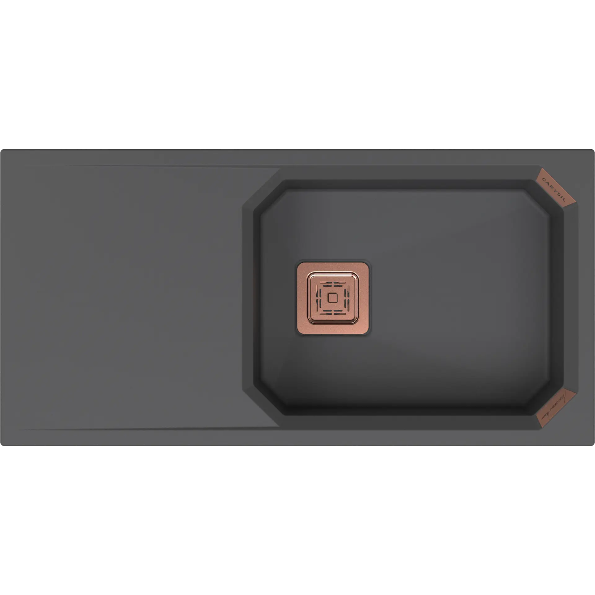 Carysil Crystal 3618 Single Bowl with drainer Kitchen Sink