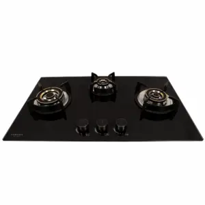 Carysil Pro 60cm Built-in Glass Hob, 4 Brass Burner