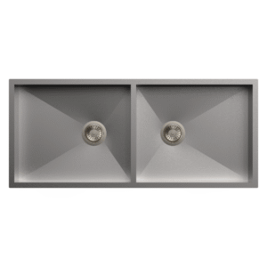Carysil Quadro Double Bowl 40x20x8