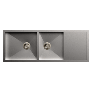 Carysil Quadro Double Bowl With Drainer 52x20x8