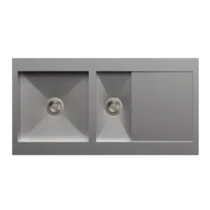 Carysil Rege One and Half and Double Bowl with Drainer 40x20x8