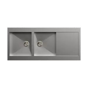 Carysil Rege One and Half and Double Bowl with Drainer 46x20x8