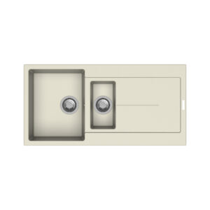 Carysil D150 Enigma Single Bowl with Drainer Kitchen Sink