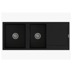 Carysil D200L Enigma Double bowl with Drainer Kitchen Sink