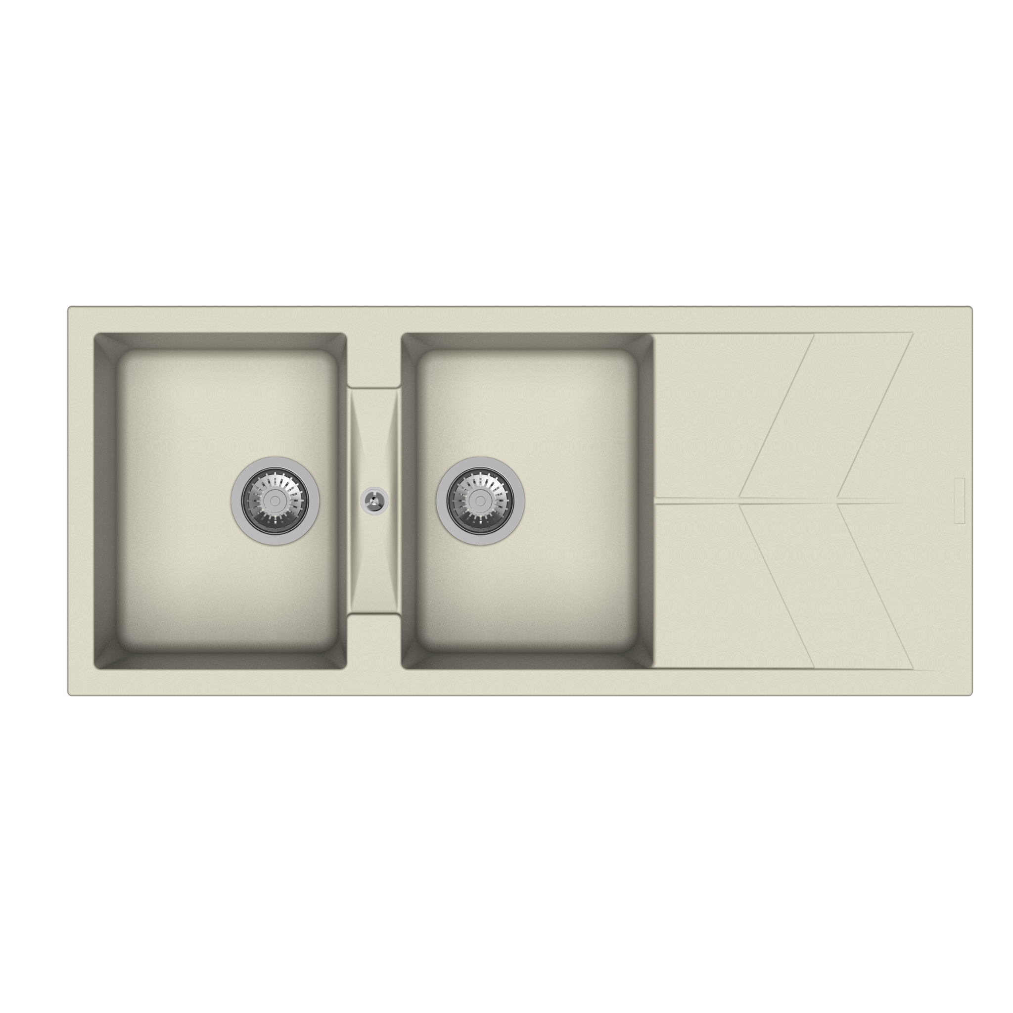 Carysil D200 Jazz Double Bowl with Drainer Kitchen Sink