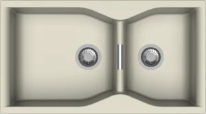 Carysil Largo 3620 Double Bowl Kitchen Sink