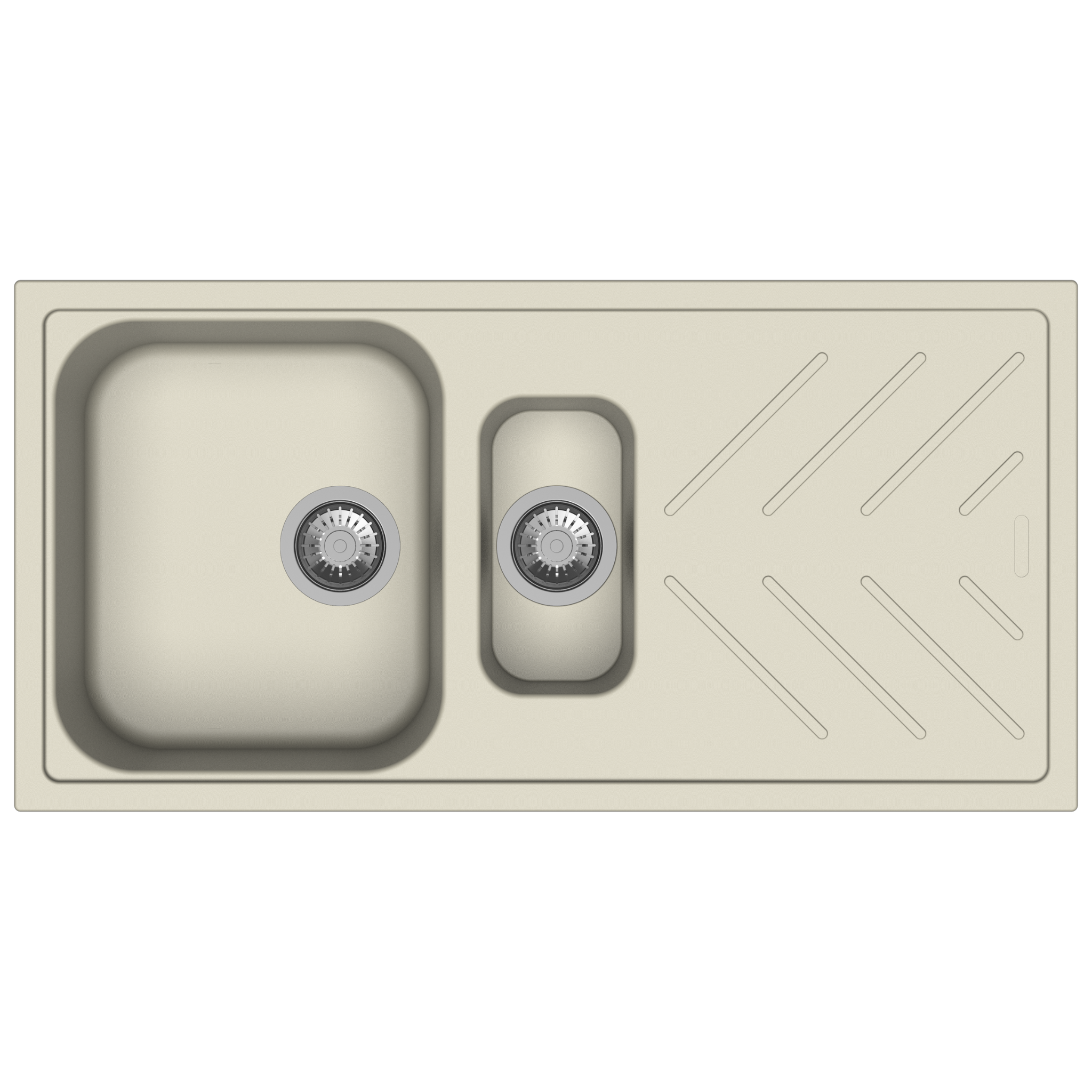 Carysil D150 New Beethoven One and Half Bowl Kitchen Sink with Drainer