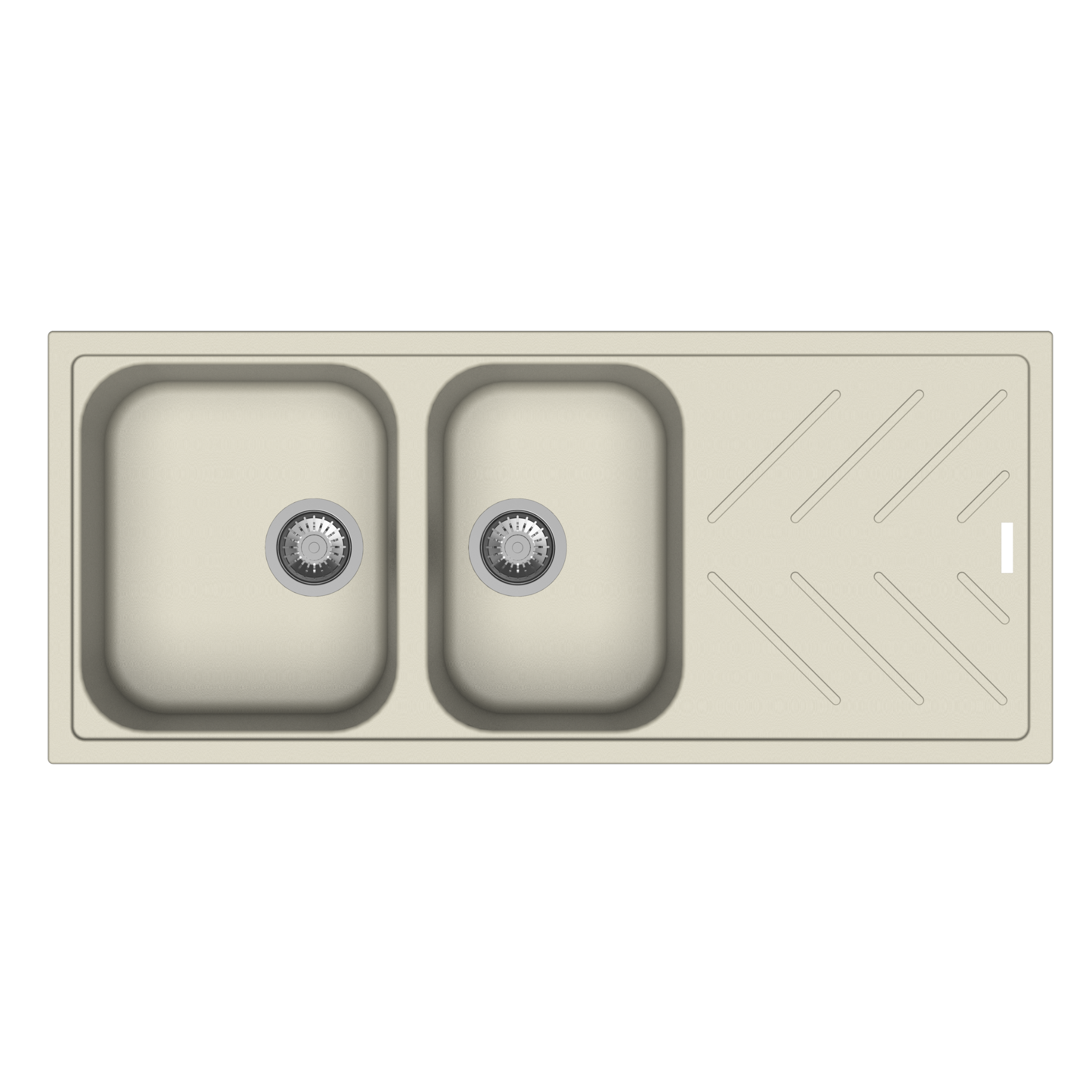 Carysil D200 New Beethoven Two Bowl with Drainer Kitchen Sink