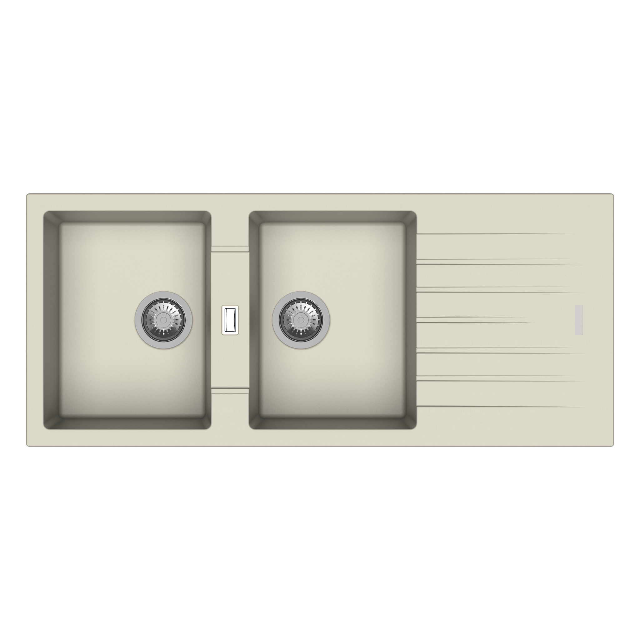 Carysil D200 Tip Toe Double Bowl with Drainer Kitchen Sink