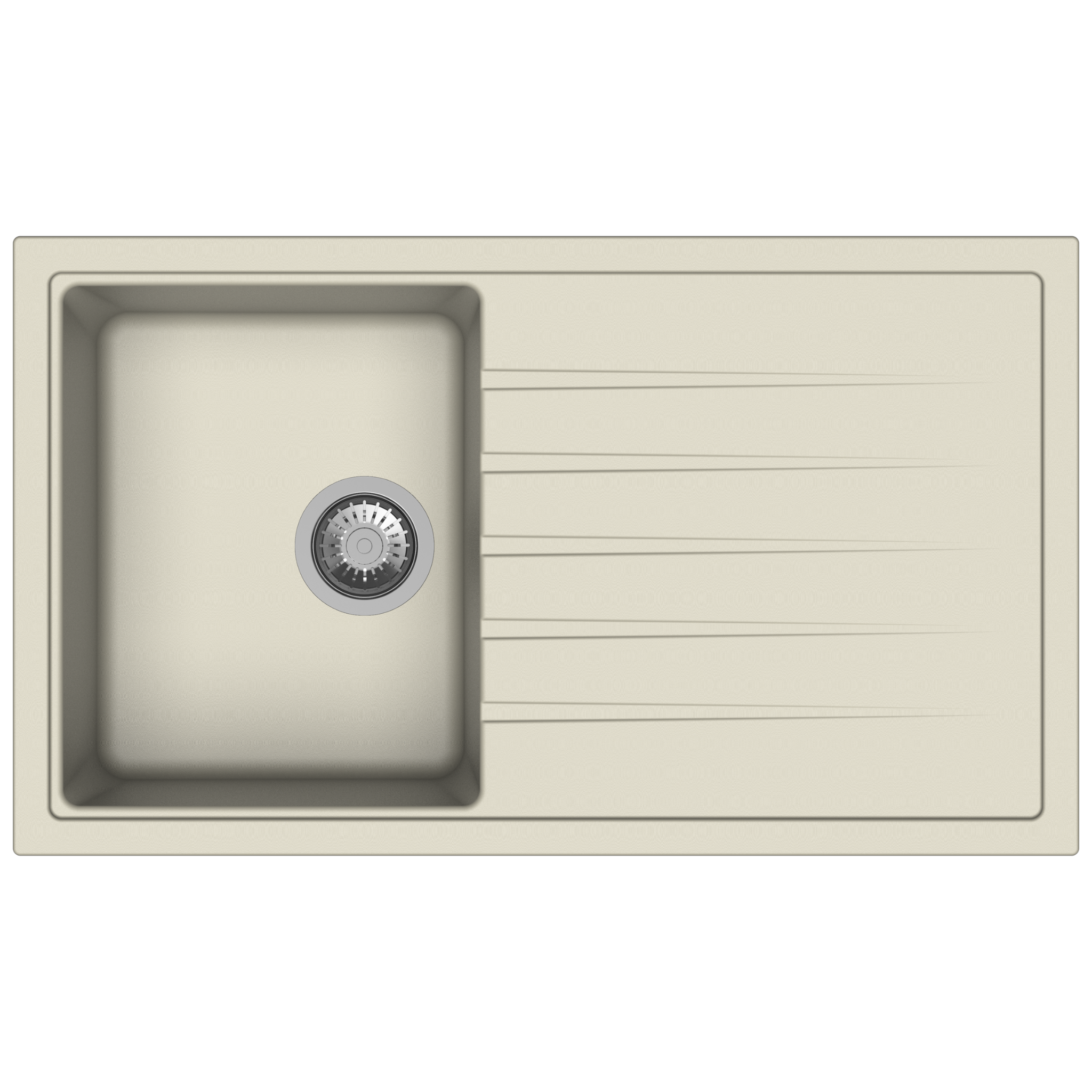 Carysil D100 Vivaldi Single Bowl with Drainer Kitchen Sink