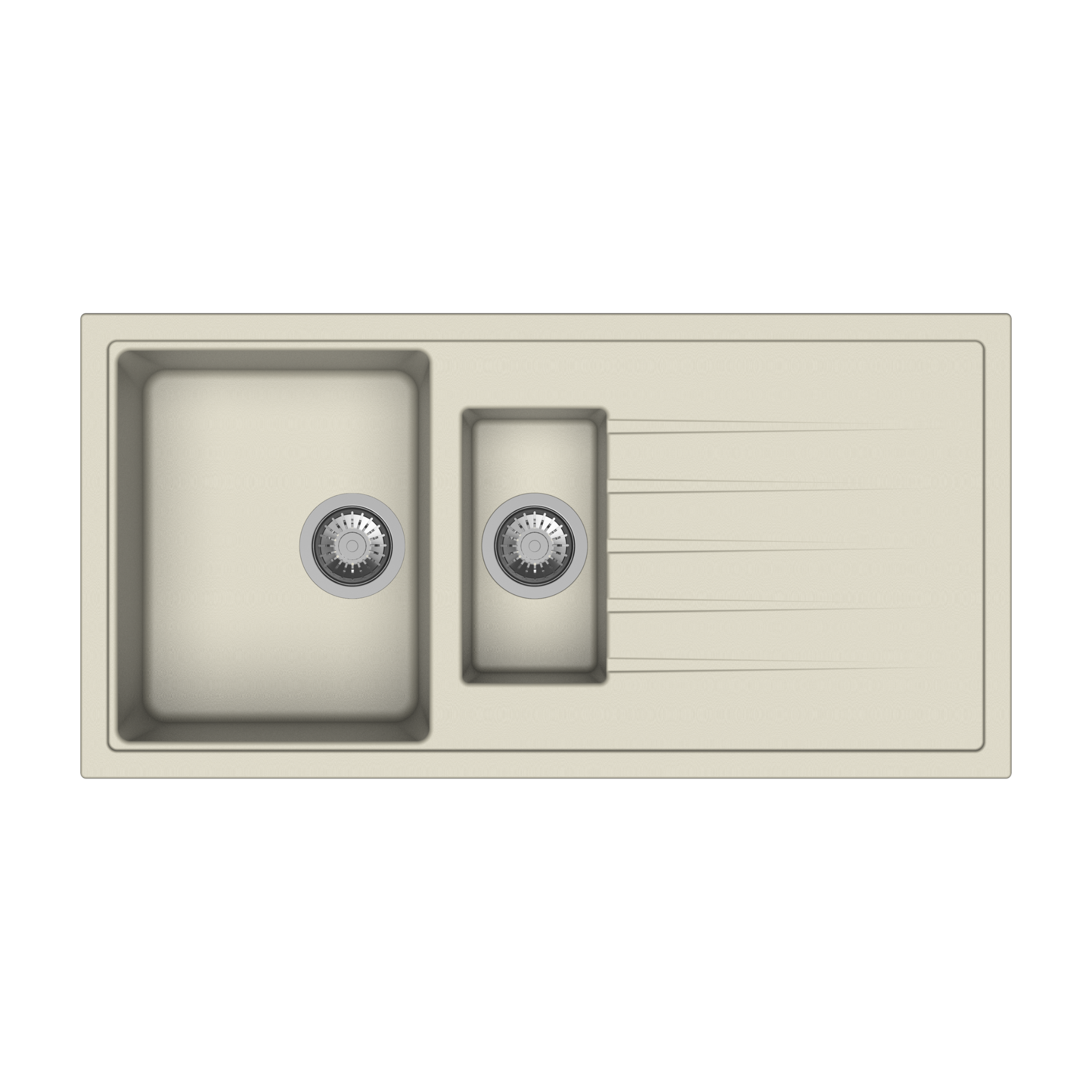 Carysil D150 Vivaldi One and Half Bowl with Drainer