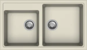 Carysil N200 Vivaldi One and Half Bowl Kitchen Sink