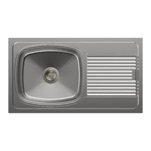 Carysil Vogue Single Bowl With Drainer 32x18x6