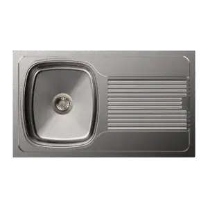 Carysil Vogue Single Bowl With Drainer 34x20x8