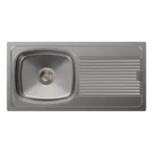 Carysil Vogue Single Bowl With Drainboard 36x18x8