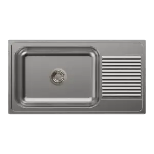 Carysil Vogue Single Bowl With Drainer 36x20x8