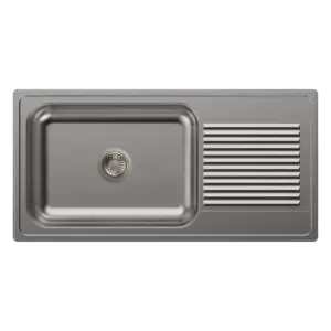 Carysil Vogue Single Bowl With Drainer 40x20x8