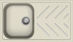 Carysil D100 Inox New Beethoven Single Bowl kitchen sink with Drainer